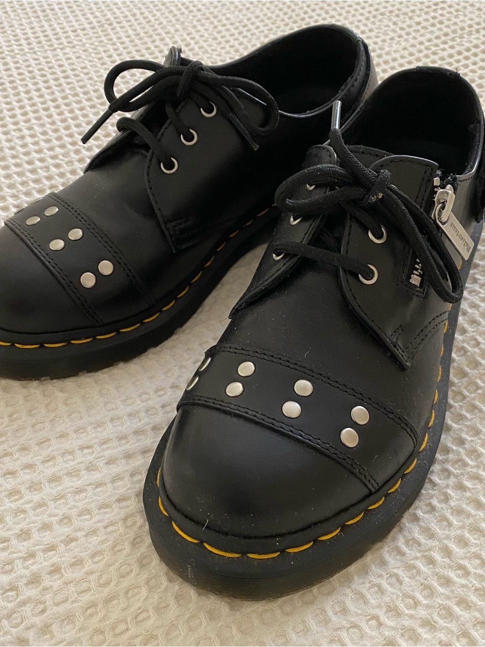 Dr. Martins 1461 WOMEN'S HARDWARE NAPPA LEATHER OXFORD SHOES